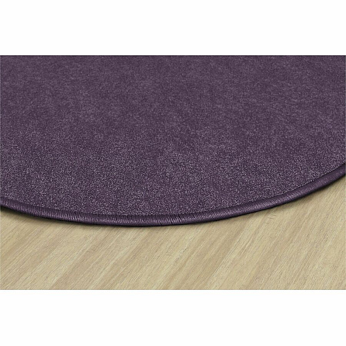 Flagship Carpets Amerisoft Solid Color Rug 72" Diameter - Round - Purple - Nylon, Polyester - 1 Each (TS27PP)