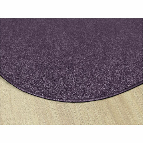 Flagship Carpets Amerisoft Solid Color Rug 72" Diameter - Round - Purple - Nylon, Polyester - 1 Each (TS27PP)