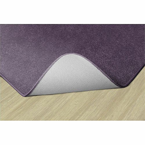 Flagship Carpets Amerisoft Solid Color Rug 108" Length x 72" Width - Rectangle - Purple - Nylon, Polyester - 1 Each (TS34PP)