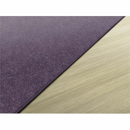 Flagship Carpets Amerisoft Solid Color Rug 108" Length x 72" Width - Rectangle - Purple - Nylon, Polyester - 1 Each (TS34PP)