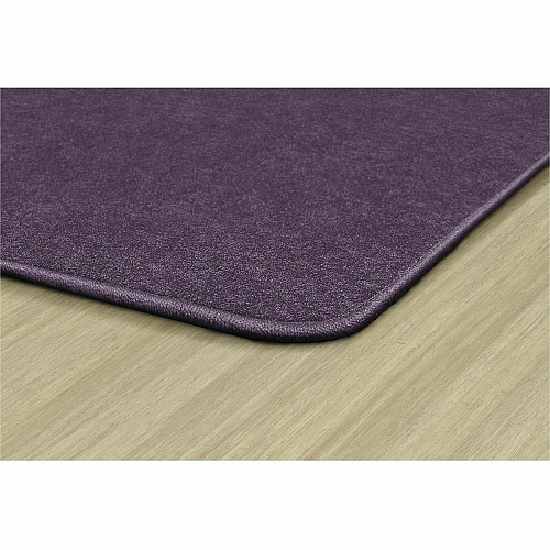 Flagship Carpets Amerisoft Solid Color Rug 108" Length x 72" Width - Rectangle - Purple - Nylon, Polyester - 1 Each (TS34PP)