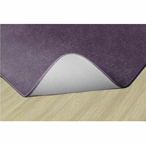 Flagship Carpets Amerisoft Solid Color Rug 12 ft Length x 12 ft Width - Square - Purple - Nylon, Polyester - 1 Each (TS70PP)
