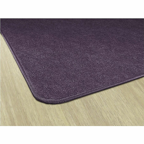 Flagship Carpets Amerisoft Solid Color Rug 12 ft Length x 12 ft Width - Square - Purple - Nylon, Polyester - 1 Each (TS70PP)