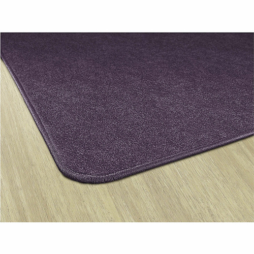 Flagship Carpets Amerisoft Solid Color Rug 12 ft Length x 12 ft Width - Square - Purple - Nylon, Polyester - 1 Each (TS70PP)