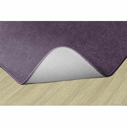 Flagship Carpets Amerisoft Solid Color Rug 15 ft Length x 12 ft Width - Rectangle - Purple - Nylon, Polyester - 1 Each (TS76PP)