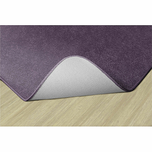 Flagship Carpets Amerisoft Solid Color Rug 15 ft Length x 12 ft Width - Rectangle - Purple - Nylon, Polyester - 1 Each (TS76PP)