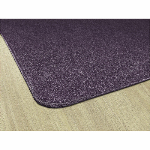 Flagship Carpets Amerisoft Solid Color Rug 15 ft Length x 12 ft Width - Rectangle - Purple - Nylon, Polyester - 1 Each (TS76PP)