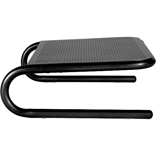 Allsop Metal Art Jr. Monitor Stand 4" Height x 14" Width x 9" Depth - Powder Coated - Metal - Pearl Black (30165V2)
