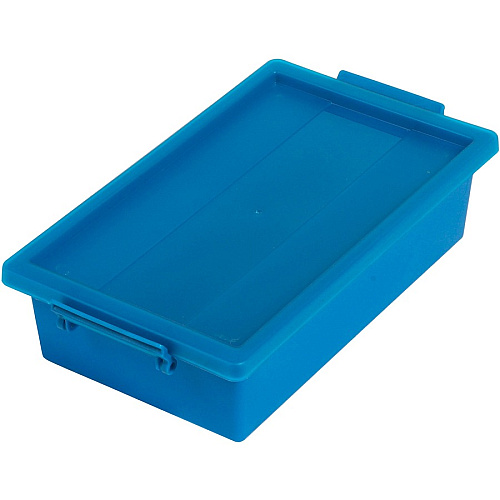 Deflecto Little Artist Antimicrobial Storage Tote 3.07" Height x 11.89" Width x 6.81" Depth - Antimicrobial, Lightweight, Mold Resistant, Mildew Resistant, Handle, Portable, Stackable, Durable, Spill Resistant, Easy to Clean - Blue - Polypropyl (39513BLU)
