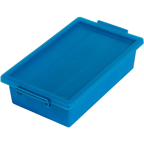 Deflecto Little Artist Antimicrobial Storage Tote 3.07" Height x 11.89" Width x 6.81" Depth - Antimicrobial, Lightweight, Mold Resistant, Mildew Resistant, Handle, Portable, Stackable, Durable, Spill Resistant, Easy to Clean - Blue - Polypropyl (39513BLU)