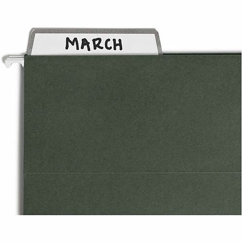 Smead Protab&reg; Filing System with 20 Letter Size Hanging File Folders, 24 ProTab 1/3-Cut Tab labels, and 1 eraser 11 pt. - Paperboard - Standard Green - 100% Recycled - 20 / Box (64195)