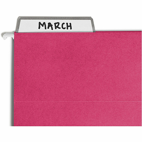 Smead Protab&reg; Filing System with 20 Letter Size Hanging File Folders, 24 ProTab 1/3-Cut Tab labels, and 1 eraser 11 pt. - Paperboard - Adhesive Label, Write-on Label - 20 / Box (64197)