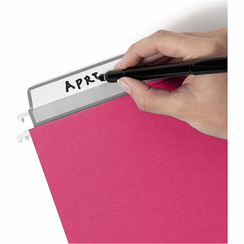 Smead Protab&reg; Filing System with 20 Letter Size Hanging File Folders, 24 ProTab 1/3-Cut Tab labels, and 1 eraser 11 pt. - Paperboard - Adhesive Label, Write-on Label - 20 / Box (64197)