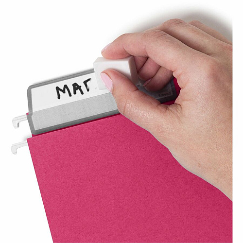 Smead Protab&reg; Filing System with 20 Letter Size Hanging File Folders, 24 ProTab 1/3-Cut Tab labels, and 1 eraser 11 pt. - Paperboard - Adhesive Label, Write-on Label - 20 / Box (64197)