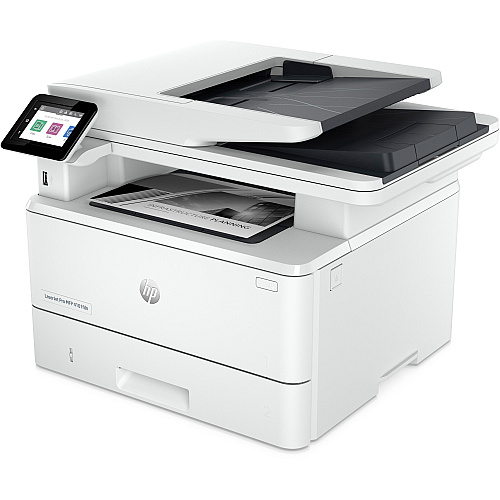 HP LaserJet Pro 4101fdwe Wireless Laser Multifunction Printer - Monochrome - White Copier/Fax/Printer/Scanner - 4800 x 600 dpi Print - Automatic Duplex Print - Up to 80000 Pages Monthly - Color Flatbed Scanner - 1200 dpi Optical Scan - Monochrome (2Z619E)