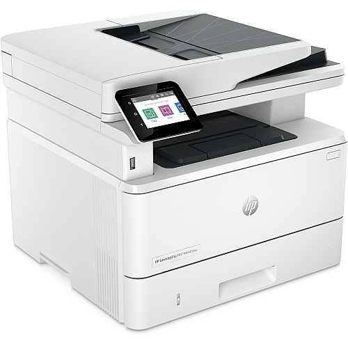 HP LaserJet Pro 4101fdwe Wireless Laser Multifunction Printer - Monochrome - White Copier/Fax/Printer/Scanner - 4800 x 600 dpi Print - Automatic Duplex Print - Up to 80000 Pages Monthly - Color Flatbed Scanner - 1200 dpi Optical Scan - Monochrome (2Z619E)