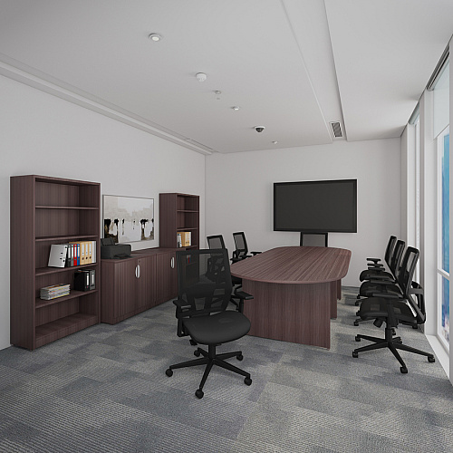 Boss Mesh Task Chair Black Seat Color - Black Back Color - Black Frame Color - 5-star Base - Mesh - Armrest - 1 Each (B6044)