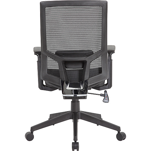 Boss Mesh Task Chair Black Seat Color - Black Back Color - Black Frame Color - 5-star Base - Mesh - Armrest - 1 Each (B6044)