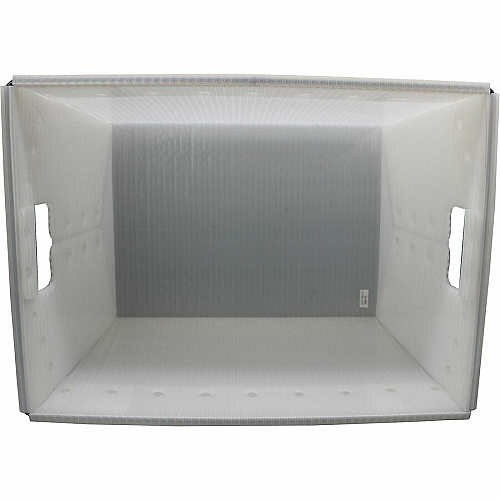 Flipside Products Flipside Translucent Plastic Storage Postal Tote External Dimensions: 13.3" Width x 11.6" Depth x 18.3" Height - Lid Closure - Plastic - Translucent - For Storage, Moving - 2 / Pack (40101)