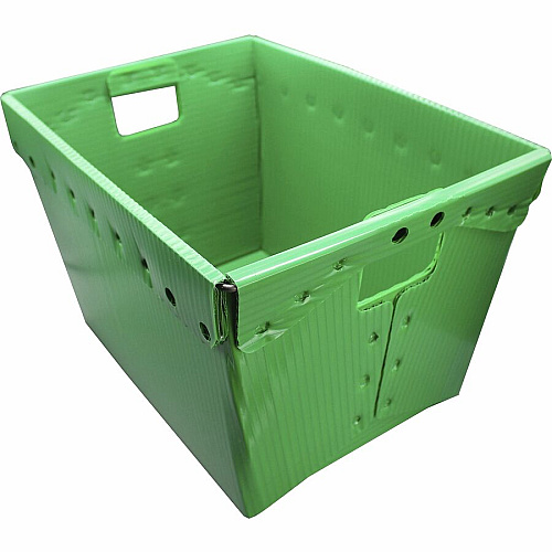 Flipside Products Flipside Primary Assorted Plastic Storage Postal Tote - 4 Pack Internal Dimensions: - External Dimensions: Height x 13.3" Width x 11.6" Depth x 18.3" Height - 11 gal - Lid Closure - Rugged - Plastic - Assorted - For Moving, Stora (40192)