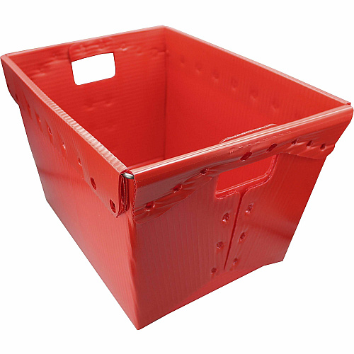Flipside Products Flipside Primary Assorted Plastic Storage Postal Tote - 4 Pack Internal Dimensions: - External Dimensions: Height x 13.3" Width x 11.6" Depth x 18.3" Height - 11 gal - Lid Closure - Rugged - Plastic - Assorted - For Moving, Stora (40192)