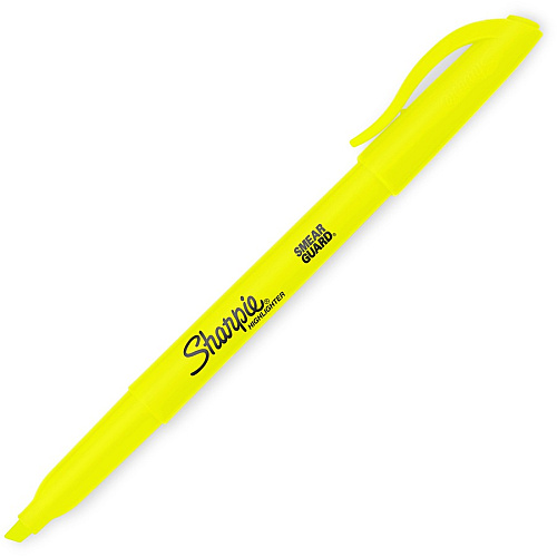 Sharpie Accent Highlighters w/Smear Guard Chisel Marker Point - Assorted Ink - Dry - 12 / Pack (2157490)