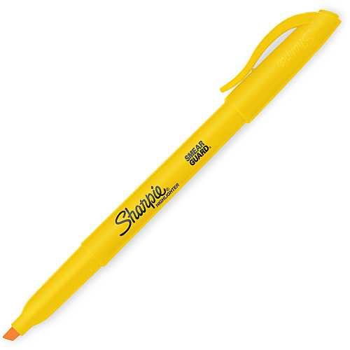 Sharpie Accent Highlighters w/Smear Guard Chisel Marker Point - Assorted Ink - Dry - 12 / Pack (2157490)