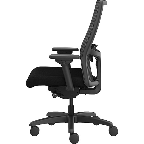 HON Ignition 2.0 Mid-back Big & Tall Task Chair Black Seat Color - Foam Seat Material - Black Back Color - Black Frame Color - Mid Back - 5-star Base - Armrest - 1 Each (I2BTVMC10BTN)