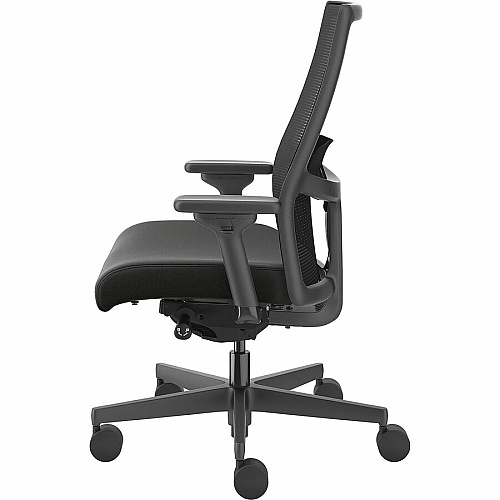 HON Ignition 2.0 Mid-back Big & Tall Task Chair Black Seat Color - Vinyl Seat Material - Black Back Color - Mesh Back Material - Black Frame Color - Mid Back - 5-star Base - Armrest - 1 Each (I2BTVMU10BTN)