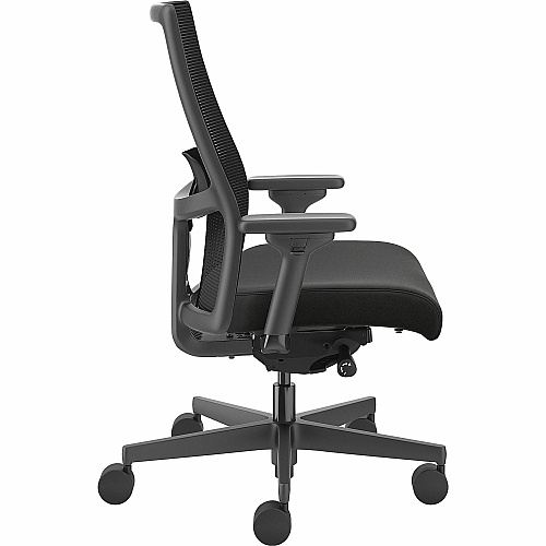 HON Ignition 2.0 Mid-back Big & Tall Task Chair Black Seat Color - Vinyl Seat Material - Black Back Color - Mesh Back Material - Black Frame Color - Mid Back - 5-star Base - Armrest - 1 Each (I2BTVMU10BTN)