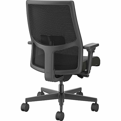 HON Ignition 2.0 Mid-back Big & Tall Task Chair Black Seat Color - Vinyl Seat Material - Black Back Color - Mesh Back Material - Black Frame Color - Mid Back - 5-star Base - Armrest - 1 Each (I2BTVMU10BTN)