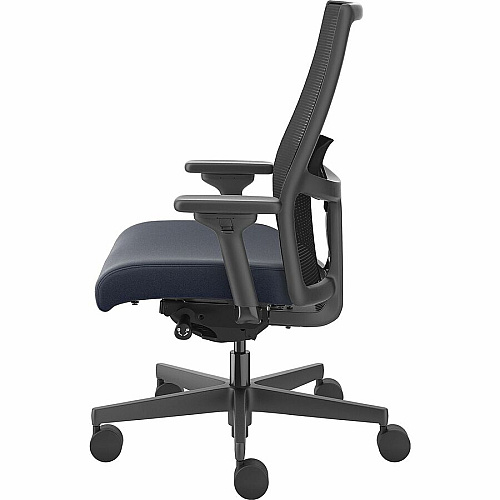 HON Ignition 2.0 Mid-back Big & Tall Task Chair Navy Seat Color - Foam Seat Material - Black Back Color - Black Frame Color - Mid Back - 5-star Base - Armrest - 1 Each (I2BTVMC98BTN)