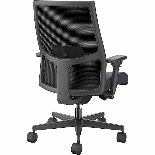 HON Ignition 2.0 Mid-back Big & Tall Task Chair Navy Seat Color - Foam Seat Material - Black Back Color - Black Frame Color - Mid Back - 5-star Base - Armrest - 1 Each (I2BTVMC98BTN)