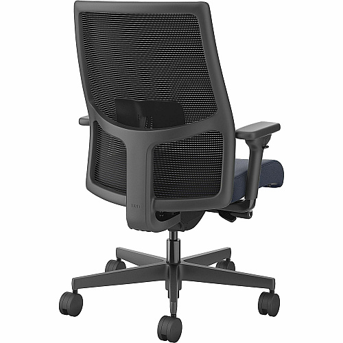 HON Ignition 2.0 Mid-back Big & Tall Task Chair Navy Seat Color - Foam Seat Material - Black Back Color - Black Frame Color - Mid Back - 5-star Base - Armrest - 1 Each (I2BTVMC98BTN)