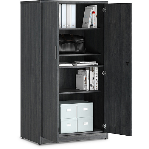 HON 10500 Series Sterling Ash Laminate Desking 36" x 24" x 66.6" - 5 Shelve(s) - 3 Adjustable Shelf(ves) - Finish: Thermofused Laminate (TFL), Sterling Ash Laminate (105299LSA1)