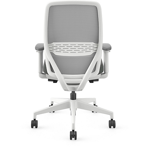 HON Nucleus Recharge Task Chair Iron Ore Seat Color - Fabric Seat Material - Fog Back Color - Designer White Frame Color - Armrest - 1 Each (NR12SAFC19DW)