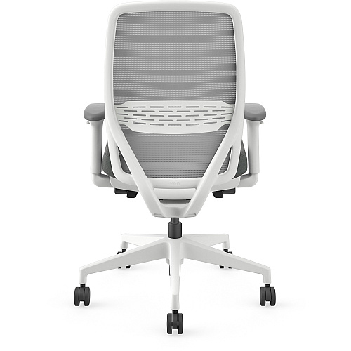 HON Nucleus Recharge Task Chair Iron Ore Seat Color - Fabric Seat Material - Fog Back Color - Designer White Frame Color - Armrest - 1 Each (NR12SAFC19DW)