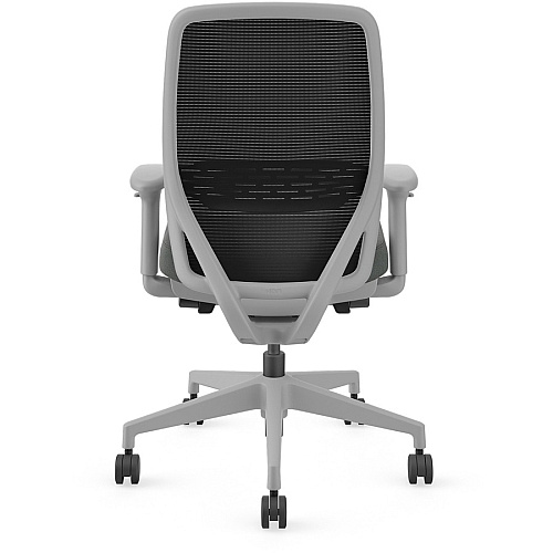 HON Nucleus Task Chair KD Black Seat Color - Fabric Seat Material - Black Back Color - Titanium Frame Color - Armrest - 1 Each (NR12SAMC19BI)