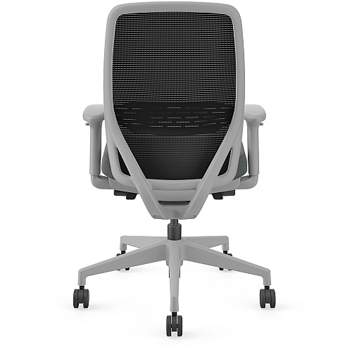 HON Nucleus Task Chair KD Black Seat Color - Fabric Seat Material - Black Back Color - Titanium Frame Color - Armrest - 1 Each (NR12SAMC19BI)