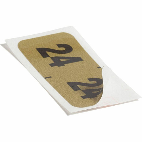 Smead ETYJ Color-Coded Year Labels - Rolls 24 - 3/4" Height x 1/2" Width - Roll - Rectangle - Gold - Laminated - 500 / Roll (68324)