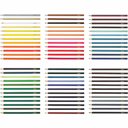 Prang Colored Pencils 3.3 mm Assorted Lead - 72 / Box (X22725)