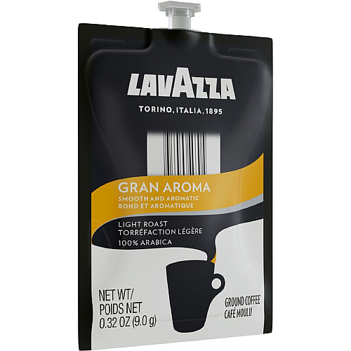 Lavazza Freshpack Gran Aroma Coffee Compatible with Flavia Aroma, Flavia Barista, FLAVIA Creation 600, Flavia Creation 500, Flavia Creation 200, Flavia Creation 150, Flavia Creation 300 - Light/Medium - Freshpack - Gran Aroma, Arabica - 76 / Carto (48087)