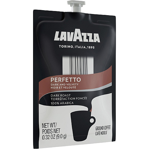 Lavazza Freshpack Perfetto Espresso Roast Coffee Compatible with Flavia Aroma, Flavia Barista, FLAVIA Creation 600, Flavia Creation 500, Flavia Creation 200, Flavia Creation 150, Flavia Creation 300 - Dark - Freshpack - Perfetto - 76 / Carton (48089)