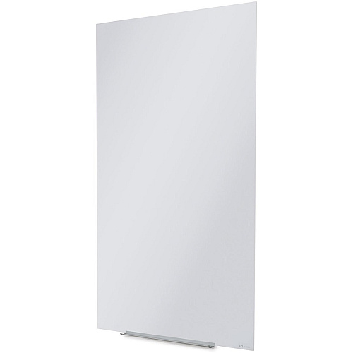 Quartet InvisaMount Vertical Glass Dry-Erase Board - 28x50 50" (4.2 ft) Width x 28" (2.3 ft) Height - White Glass Surface - Rectangle - Vertical - Magnetic - 1 Each (Q012850IMW)