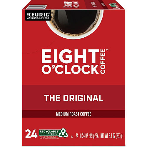 Eight O'Clock&reg; K-Cup Original Coffee Compatible with Keurig Brewer - Medium - K-Cup - Original, Arabica - 24 / Box (0657)
