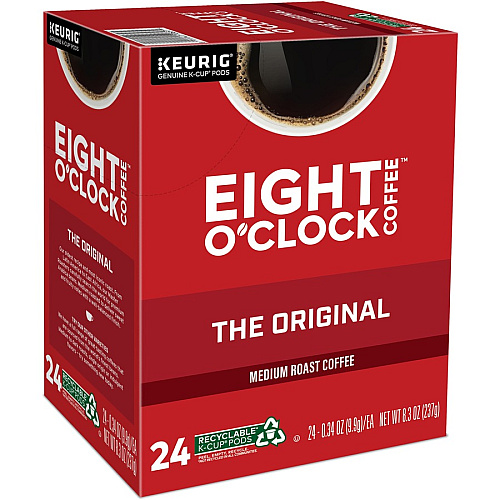Eight O'Clock&reg; K-Cup Original Coffee Compatible with Keurig Brewer - Medium - K-Cup - Original, Arabica - 24 / Box (0657)