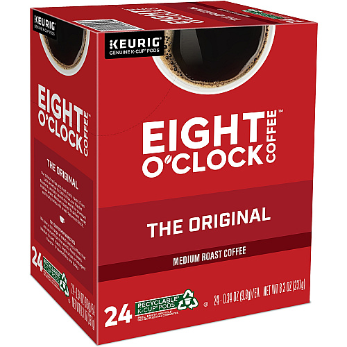 Eight O'Clock&reg; K-Cup Original Coffee Compatible with Keurig Brewer - Medium - K-Cup - Original, Arabica - 24 / Box (0657)