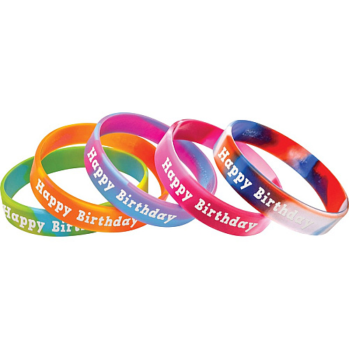 Teacher Created Resources Happy Birthday Wristbands Multi - Silicone - 10 / Set (6565)
