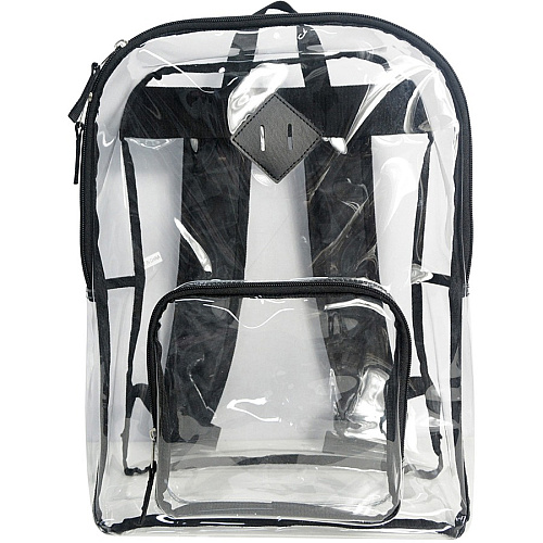 Sparco Carrying Case (Backpack) Multipurpose - Clear Polyvinyl Chloride (PVC), 420D Oxford Body - Shoulder Strap, Handle - 17" Height x 12" Width x 5" Depth - 1 Each (61617)