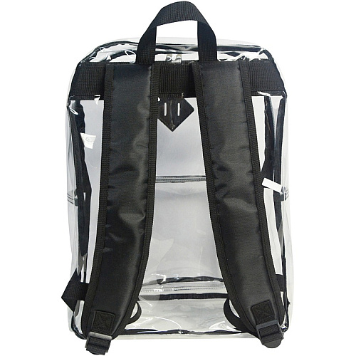 Sparco Carrying Case (Backpack) Multipurpose - Clear Polyvinyl Chloride (PVC), 420D Oxford Body - Shoulder Strap, Handle - 17" Height x 12" Width x 5" Depth - 1 Each (61617)